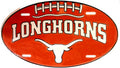 University of Texas Longhorns Aluminum Oval Football License Plate