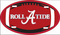University of Alabama Crimson Tide Aluminum Oval Football License Plate