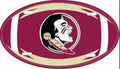 Florida State University Seminoles Aluminum Oval Football License Plate