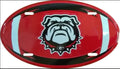 University of Georgia Bulldogs Aluminum Oval Football License Plate