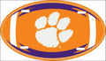 Clemson University Tigers Aluminum Oval Football License Plate