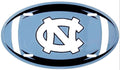 University of North Carolina Tar Heels Aluminum Oval Football License Plate