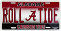 University of Alabama Crimson Tide 12”x6” Embossed Aluminum License Plate