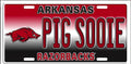 University of Arkansas Razorbacks 12”x6” Embossed Aluminum License Plate