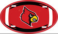 University of Louisville Cardinals Aluminum Oval Football License Plate