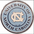 University of North Carolina Tar Heels 12” Round Aluminum Sign.An Officially Licensed Product.