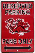 University of South Carolina Reserved on a 12" x 8" Aluminum Sign.An Officially Licensed Product.