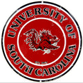 University of South Carolina Gamecocks 12” Round Aluminum Sign.An Officially Licensed Product.