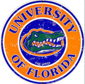 University of Florida Gators 12” Round Aluminum Sign.An Officially Licensed Product.