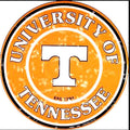 University of Tennessee Volunteers 12” Round Aluminum Sign.An Officially Licensed Product.