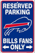 Buffalo Bills Reserved Parking 12”x 8” Wall Sign.An Officially Licensed Product.