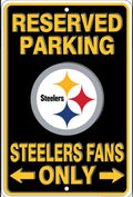 Pittsburgh Steelers Reserved Parking 12”x 8” Wall Sign.An Officially Licensed Product.