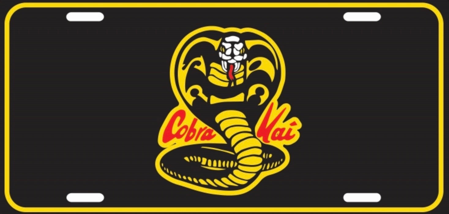 Cobra Kai 12"x6" Embossed Aluminum License Plate