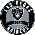 Las Vegas Raiders 12” Round Embossed Aluminum Sign.An NFL Licensed Product.