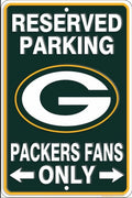 Green Bay Packers Reserved Parking 12”x 8” Wall Sign.An Officially Licensed Product.