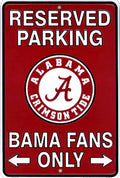 University of Alabama Crimson Tide Reserved on a 12" x 8" Aluminum Sign.An Officially Licensed Product.