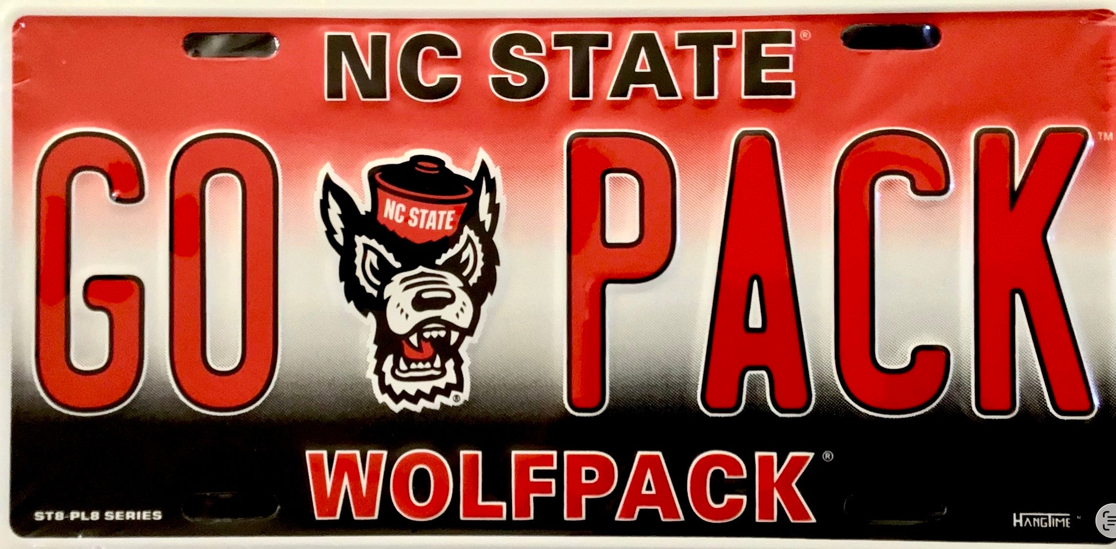 North Carolina State University Wolfpack 12”x6” Embossed Aluminum License Plate