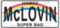 McLOVIN, Super Bad Inspired 12"x6" Embossed Aluminum License Plate