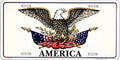 United States Patriotic 12"x6" Embossed Aluminum License Plate