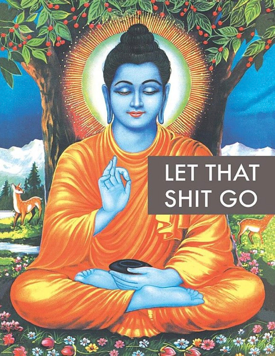 Let That Shit Go Aluminum Sign 12.5" x 16"