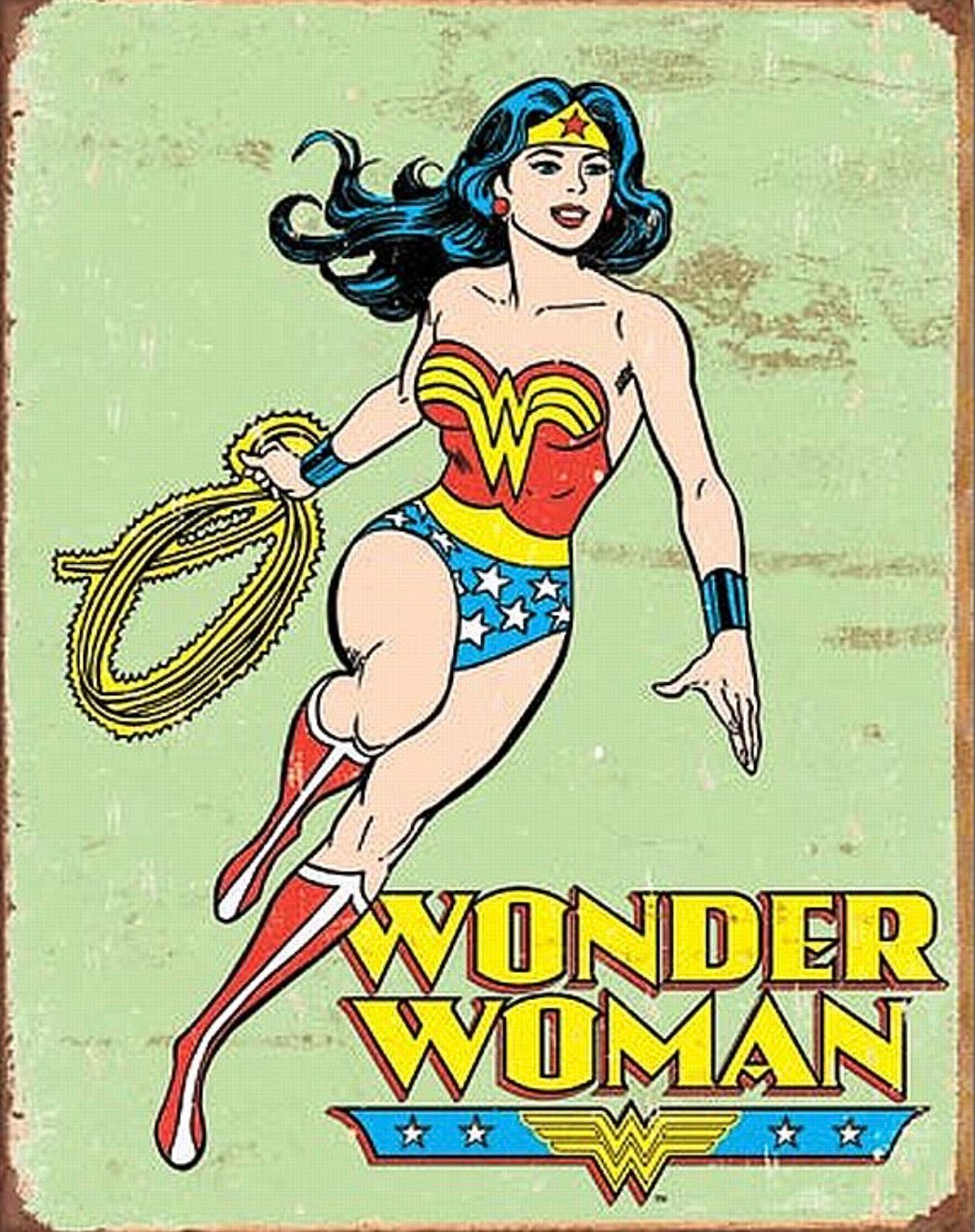 Wonder Woman Aluminum Sign 12.5" x 16"