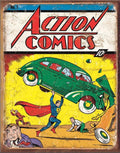 Superman Action Comics Aluminum Sign 12.5" x 16"