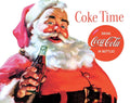 Retro Coca Cola Santa Claus Aluminum Sign 12.5" x 16"
