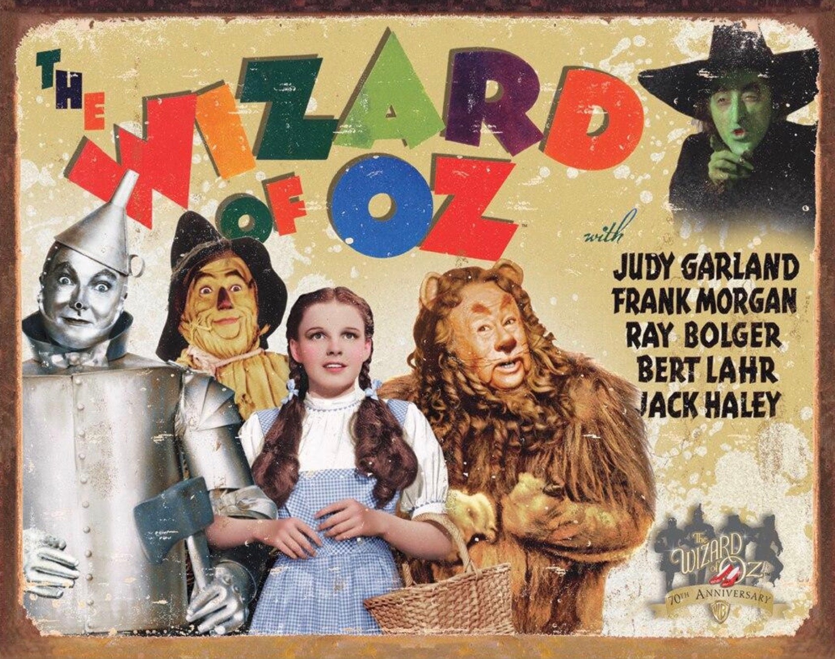 Wizard of Oz Aluminum Sign 12.5" x 16"