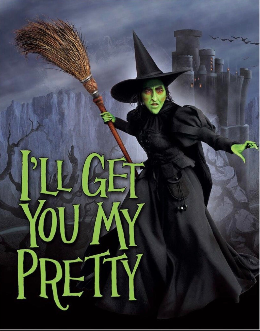 The Wicked Witch I’ll Get You My Pretty Aluminum Sign 12.5" x 16"