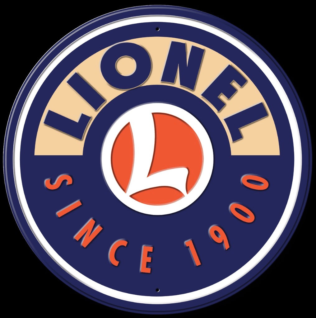 Lionel Trains Since 1900 Aluminum Round 11.75” Diameter Sign