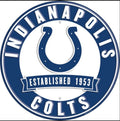 Indianapolis Colts 12” Aluminum Round Wall Sign
