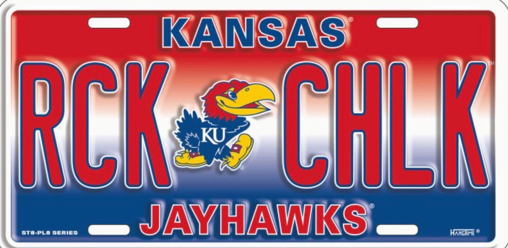 University of Kansas Jayhawks 12”x6” Embossed Aluminum License Plate