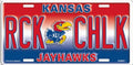 University of Kansas Jayhawks 12”x6” Embossed Aluminum License Plate