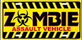 Zombie Assault Vehicle 12"x6" Embossed Aluminum License Plate