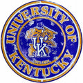 University of Kentucky Wildcats 12” Round Aluminum Sign.An Officially Licensed Product.